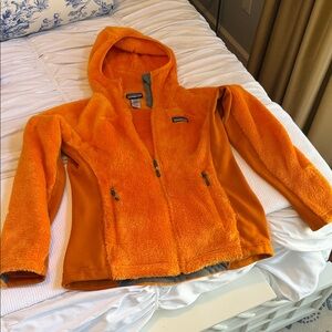 Patagonia Vibrant Orange Hooded Fleece